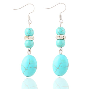 Charm blue gem Earrings